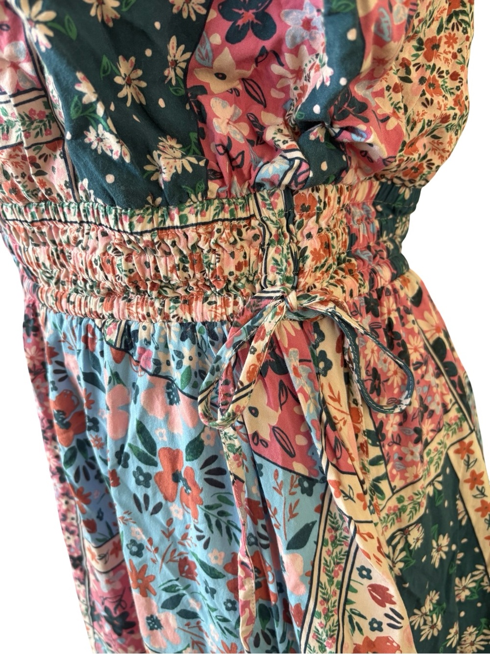 Matilda Jane Patchwork Floral Maxi Dress in Pink & Blue - Picture 3 of 4